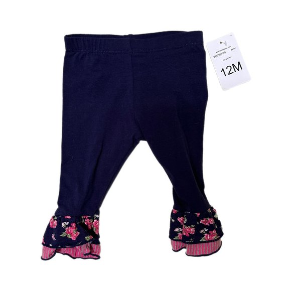 Bonnie Baby 2 Piece Dress with Floral Leggings, 12 Months, NWT - Picture 4 of 7